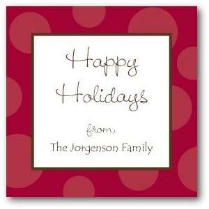 Personalized Holiday Gift Tag Stickers   Dotted Joy 