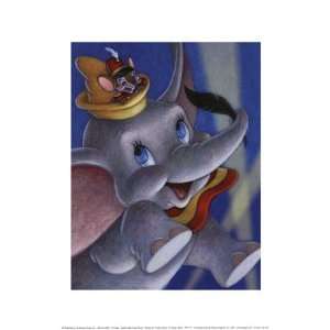 Dumbo and Timothy Mouse   The Magic Feather   Poster by Walt Disney 
