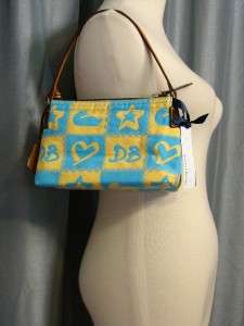 NWT DOONEY & BOURKE Duck Heart Stars Pouchette Handbag  