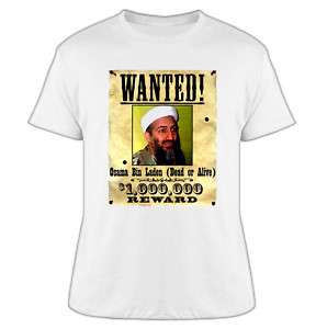 Osama Bin Laden Wanted Dead Or Alive T Shirt  