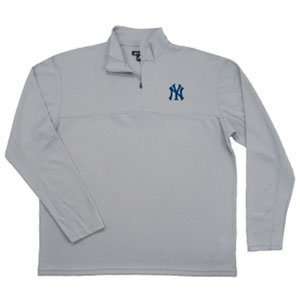  New York Yankees Mlb Axis Pullover Sweatshirt (Silver 