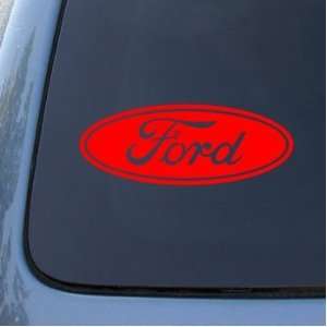 FORD AUTOMOTIVE LOGO   6 SOLID RED DECAL   Vinyl Car Decal Sticker 