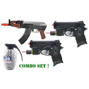   Light Weight Pocket Pistols FPS 140 with Laser , 800 Count Grenade BB