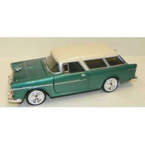   1955 Chevy Bel Air Nomad in Color Green with White Top Toys & Games