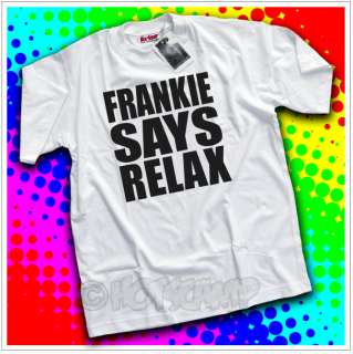 Frankie Says Relax Premium T Shirt 80s Fancy Dress  
