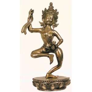   Bronze Statue Tantric Dancing Dakini with Damaru Drum: Everything Else