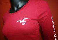 New Hollister co Womens Long Sleeve T Shirt Burgundy/Reds 22 Betty 