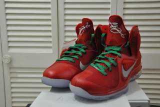 Nike Lebron 9 IX X mas xmas Qs Christmas Day China Cannon sport red 