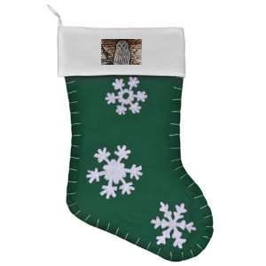  Felt Christmas Stocking Green Snow Owl: Everything Else