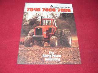 Allis Chalmers 7040 7060 7080 Tractor Dealers Brochure  