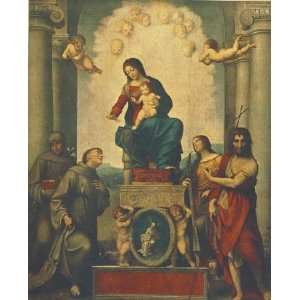   painting name Madonna with St Francis, By Correggio 
