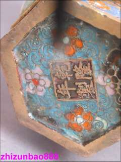 14China Bronze gold Cloisonne Carved flower BIRD Vase PAIR  