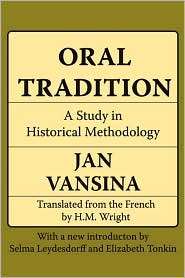 Oral Tradition, (0202308197), Jan Vansina, Textbooks   