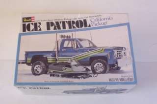 ICE PATROL Chevy Truck w Artic Cat Snowmobile OPENED 125 Revell 