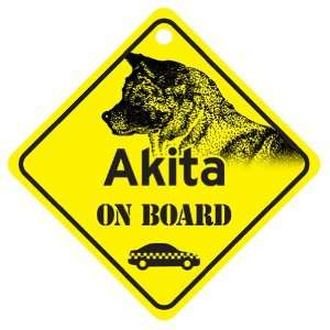  Akita On Board Dog Sign Gift