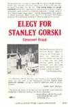    Elegy For Stanley Gorski by Emanuel Fried, Textile Bridge Press