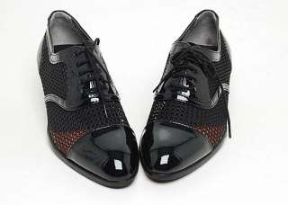 Mens synthetic Leather mesh Lace Up Oxford dress shoes  