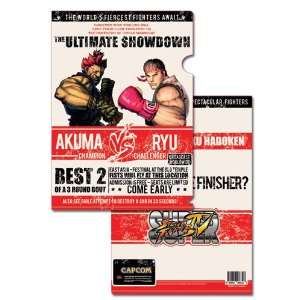    Super Street Fighter IV Akuma Vs Ryu File Folder: Toys & Games