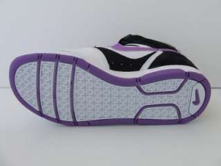 Womens Nike Air Twilight Mid White Black Purple Leather Trainers Hi 