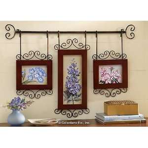  Bronze and Floral Wall Art 