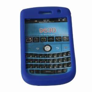  Skque Blue Silicone Skin Case for BlackBerry Tour 9630 