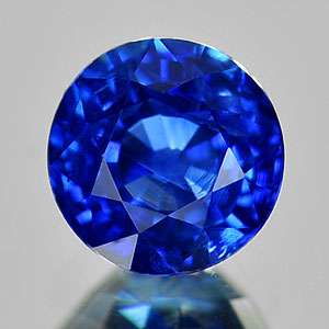 Round Shape 1.09 Ct. Natural Blue Sapphire Gemstone Madagascar  