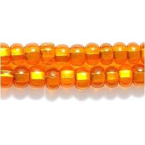   Brass Lined Seed Bead, Light Orange, Size 6/0 Arts, Crafts & Sewing