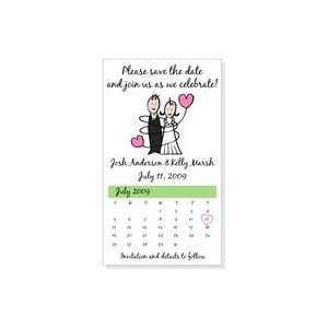     Save the Date Bride and Groom Wedding Magnets