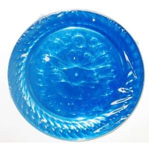 Blue Dessert Plastic Fluted Plates:  Kitchen & Dining
