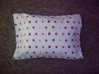 Personalized Toddler white with stars Pillow Case  