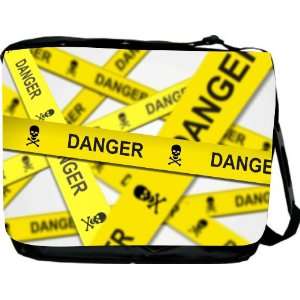  Rikki KnightTM Yellow Tape Danger Design Messenger Bag   Book 