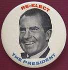 Re Elect the President Pin   Richard Nixon