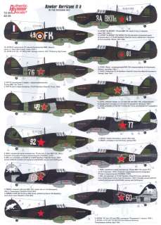 Authentic Decals 1/48 HAWKER HURRICANE Mk IIb Fighter  