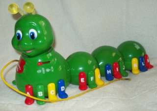 Leap Frog Childs Green Catapiller Learning Pal Pull Toy  