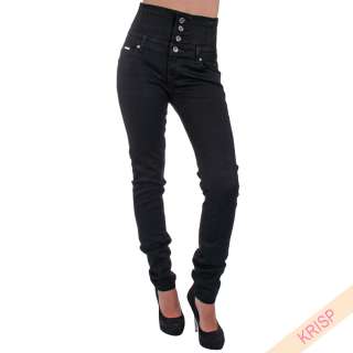   Waisted Skinny Slim Jeans Trousers Pants Sexy Dark Wash Colour 9216