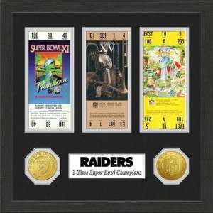  Oakland Raiders Super Bowl Championship Ticket Collection 