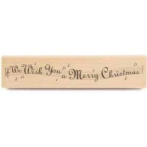  We Wish You A Merry Christmas   Rubber Stamp: Arts, Crafts 