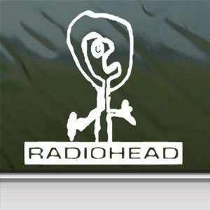  RADIOHEAD White Sticker PABLO HONEY ROCK ALBUM Laptop 