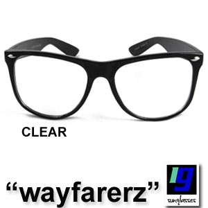 PICK 2 Wayfarer Sunglasses Clear Lens Mirror New Retro  