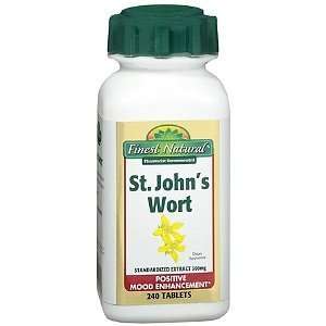   Natural St. Johns Wort 300mg Tablets, 240 ea