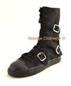 DEMONIA TYRANT 204ST Mens Goth Punk Sneaker Calf Boots  