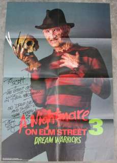Movie Poster~A Nightmare on Elm Street 3 (1987) Robert Englund 