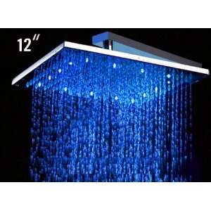  ALFI brand LED5008 12 Square Multi Color LED Rain Shower 