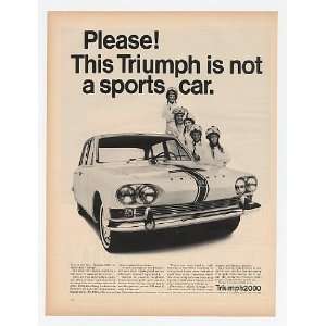  1965 Triumph 2000 is Not a Sports Car Print Ad (14241 