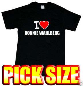LOVE DONNIE WAHLBERG T Shirt New Kids On The Block  