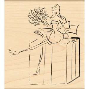 Penny Black Rubber Stamp Fashionably Wrapped 