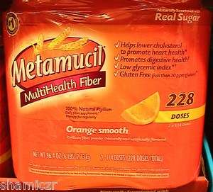   Orange Smooth Value Pack   228 doses Fiber Digestive Health drink
