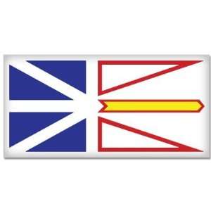  Newfoundland Labrador Canada Flag bumper sticker 5 x3 