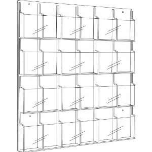  Safco® Reveal Pamphlet Display Rack with 24 Pockets: Home 