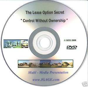 Real Estate Profit Big The Lease Option Secret DVD  